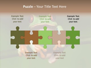 Big Hiding Green PowerPoint Template