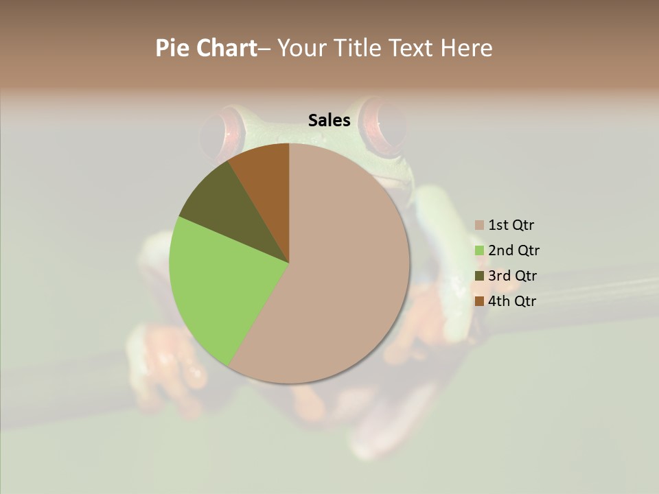 Big Hiding Green PowerPoint Template
