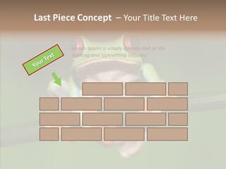 Big Hiding Green PowerPoint Template