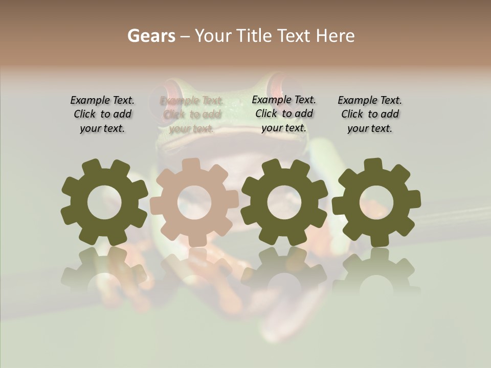 Big Hiding Green PowerPoint Template
