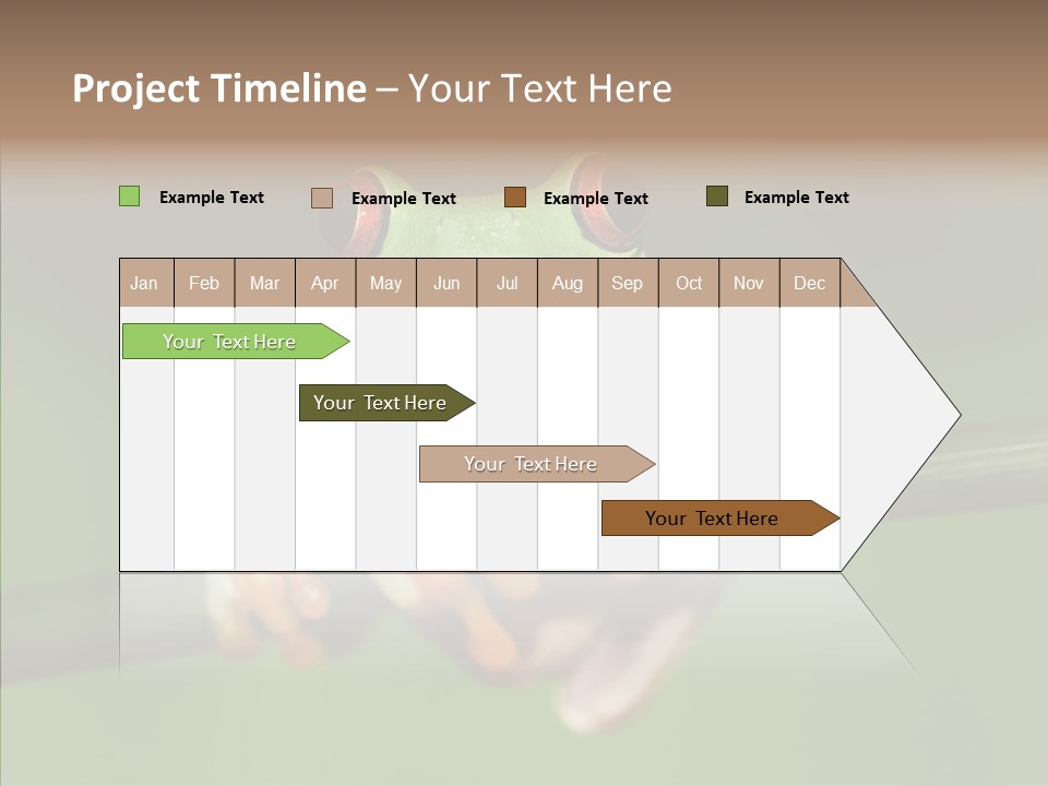 Big Hiding Green PowerPoint Template