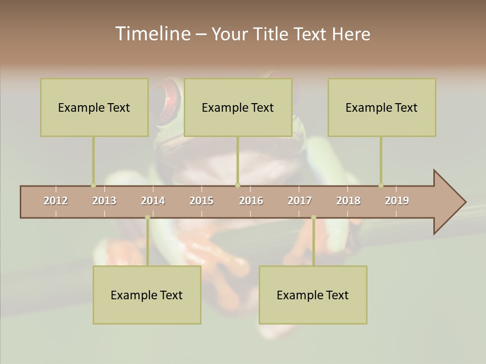 Big Hiding Green PowerPoint Template