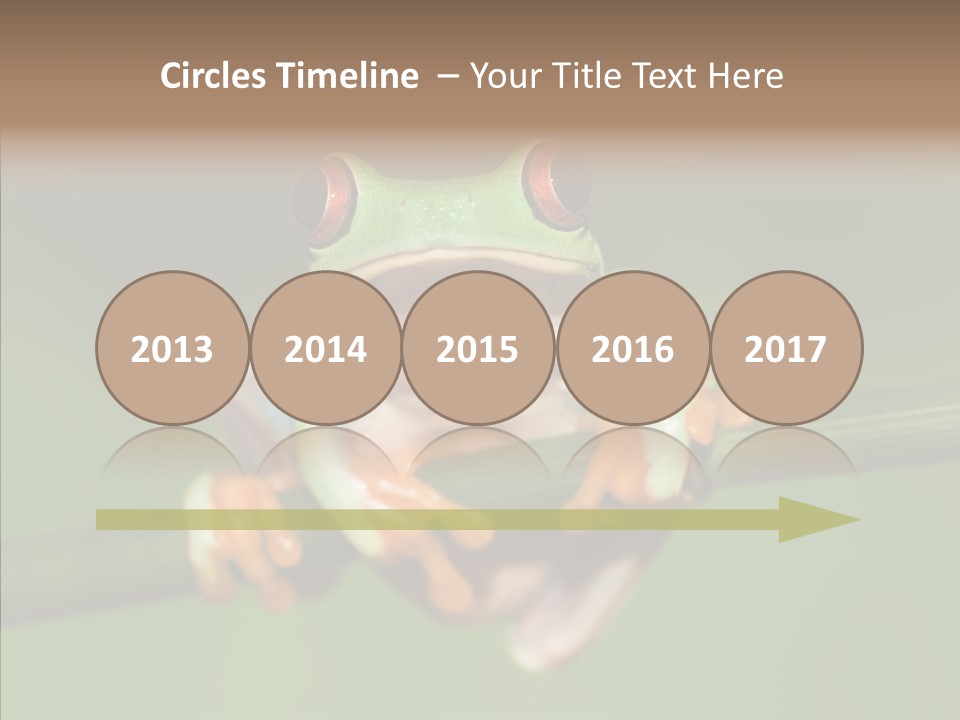 Big Hiding Green PowerPoint Template