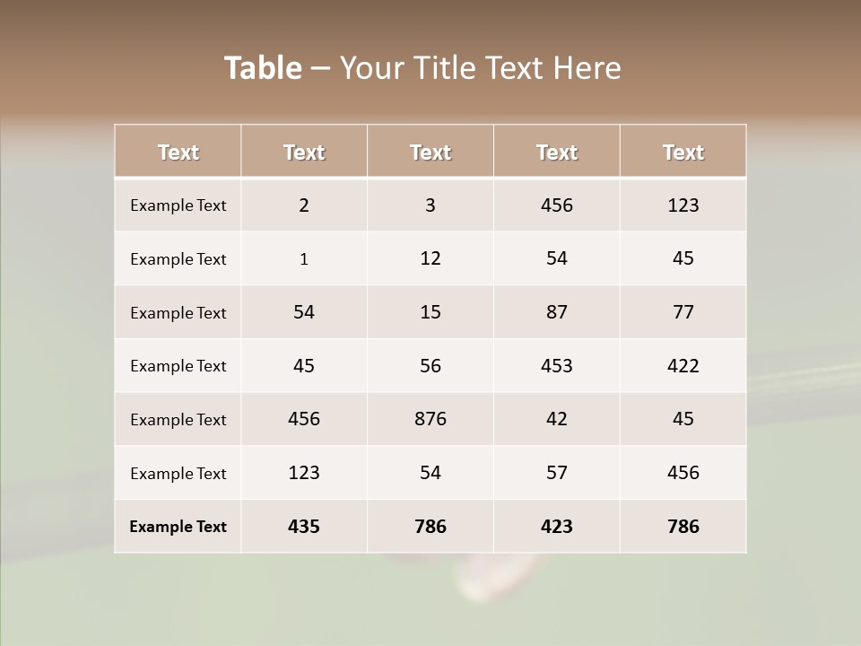 Big Hiding Green PowerPoint Template