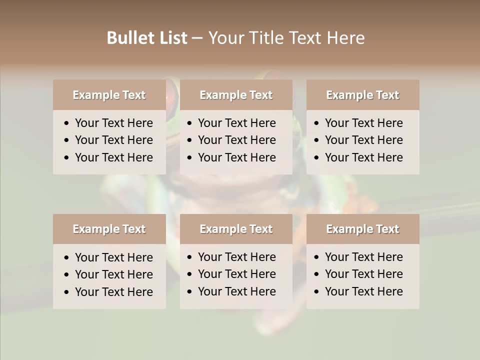 Big Hiding Green PowerPoint Template