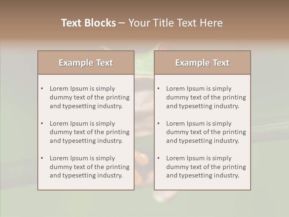 Big Hiding Green PowerPoint Template