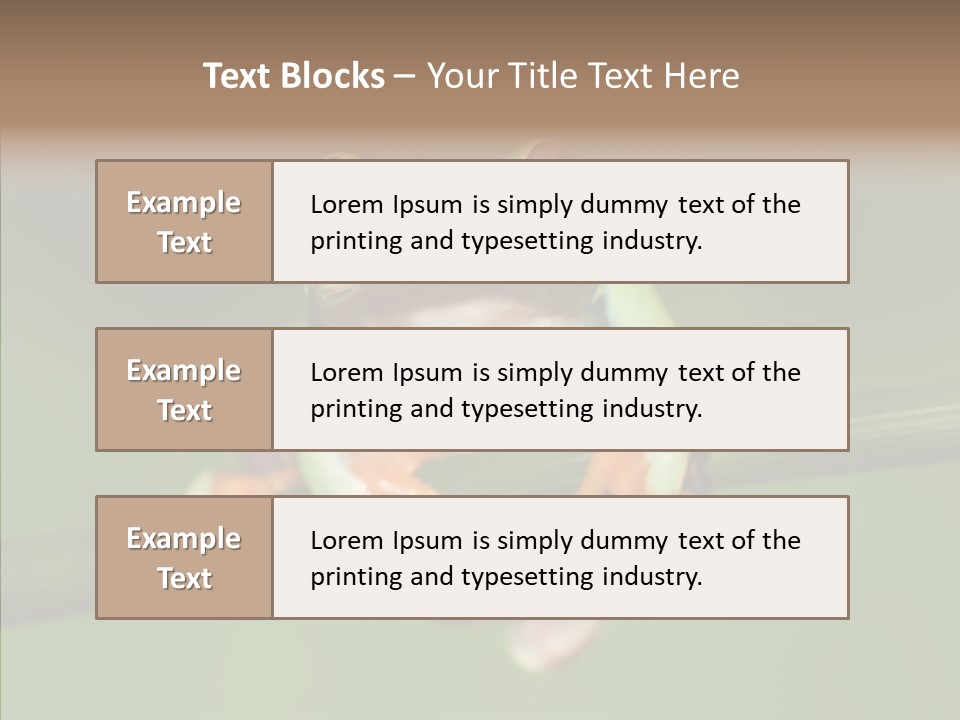 Big Hiding Green PowerPoint Template