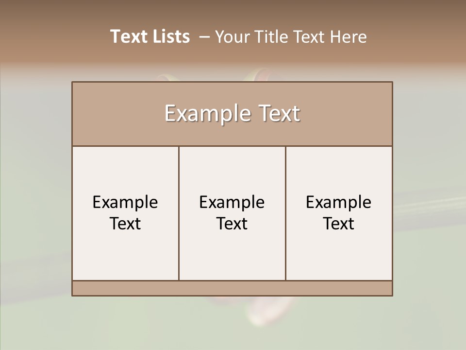 Big Hiding Green PowerPoint Template