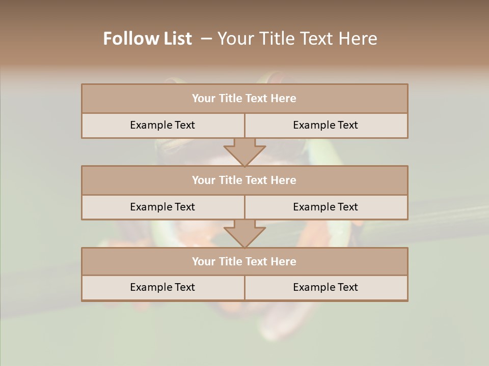 Big Hiding Green PowerPoint Template