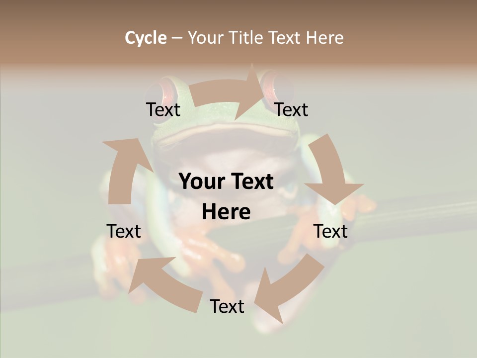 Big Hiding Green PowerPoint Template