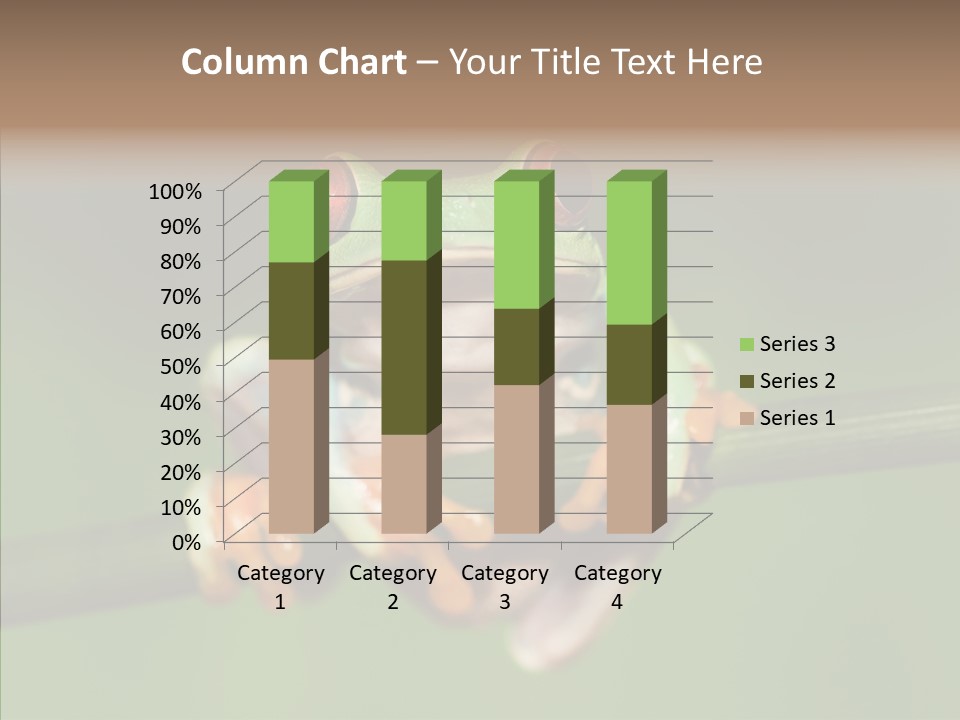 Big Hiding Green PowerPoint Template