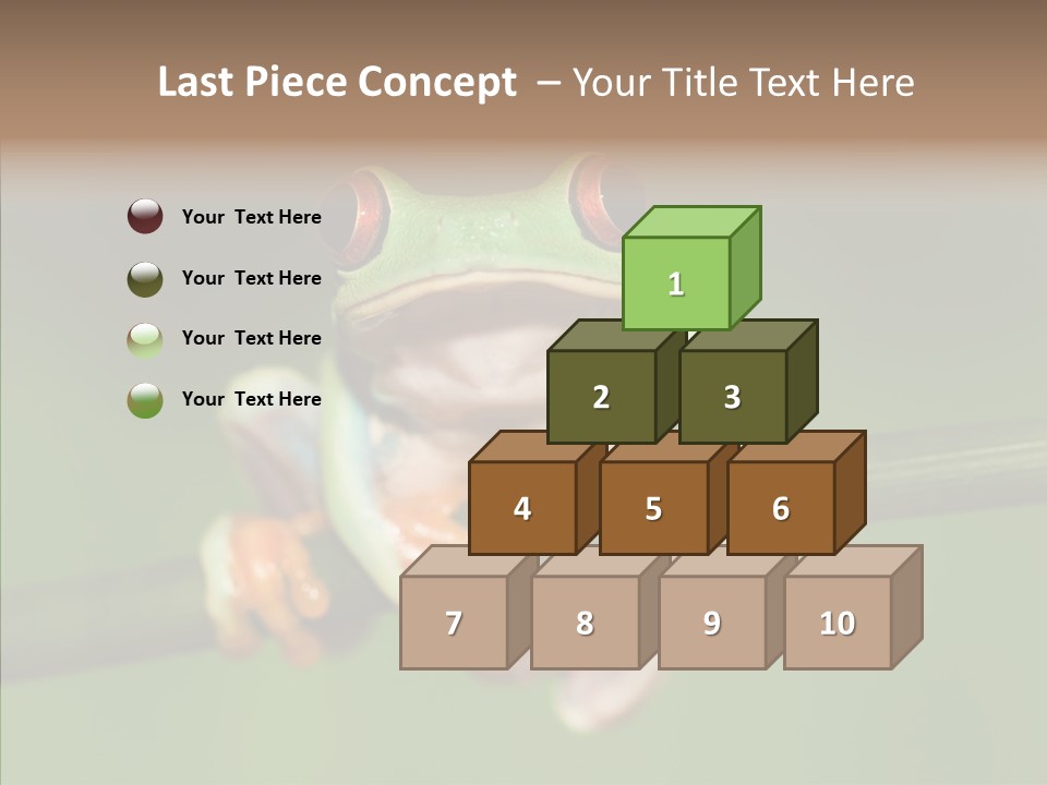 Big Hiding Green PowerPoint Template