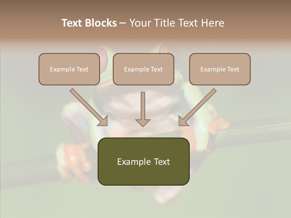 Big Hiding Green PowerPoint Template