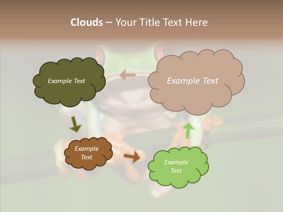 Big Hiding Green PowerPoint Template