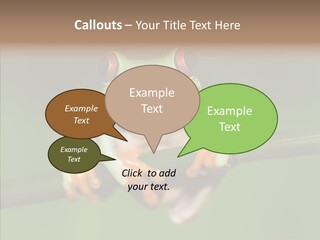 Big Hiding Green PowerPoint Template