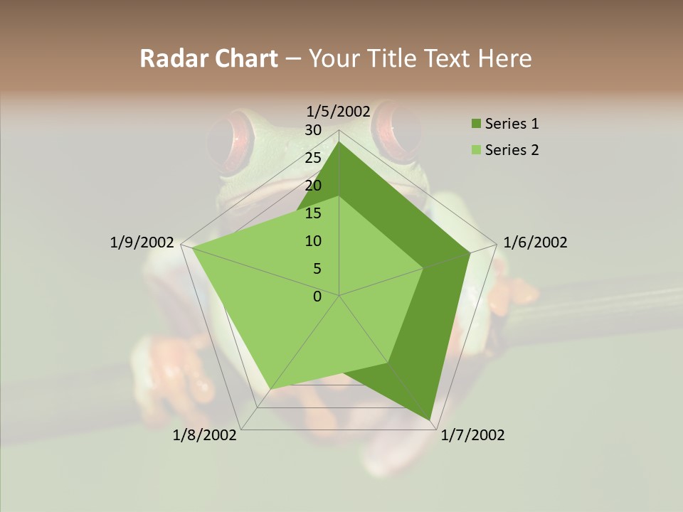 Big Hiding Green PowerPoint Template