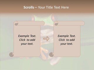 Big Hiding Green PowerPoint Template