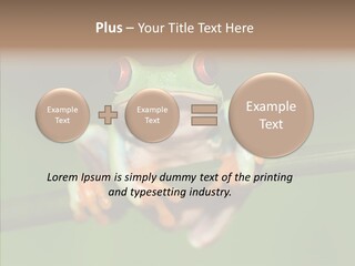Big Hiding Green PowerPoint Template