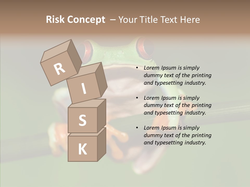 Big Hiding Green PowerPoint Template