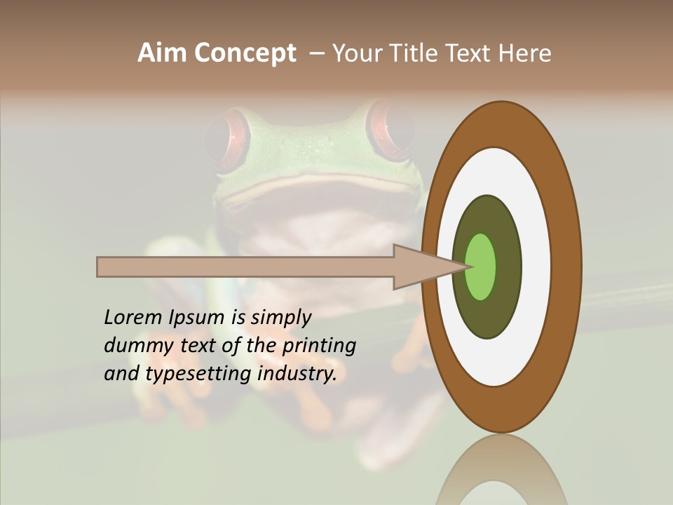 Big Hiding Green PowerPoint Template