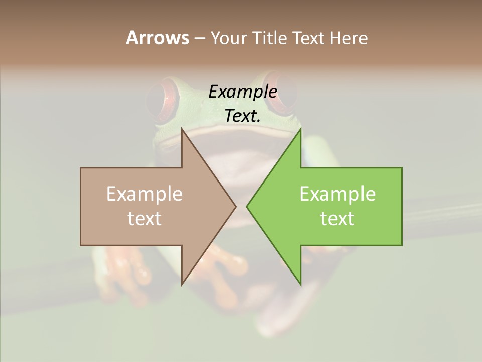Big Hiding Green PowerPoint Template