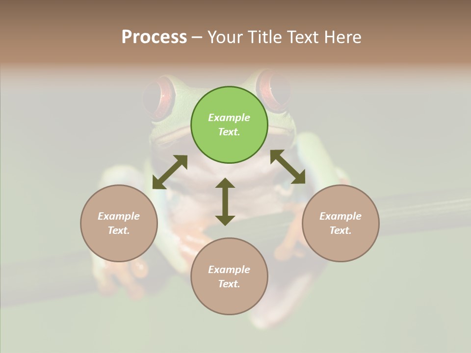 Big Hiding Green PowerPoint Template