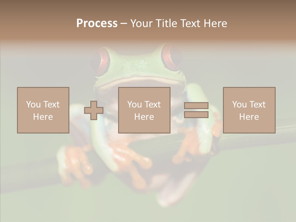 Big Hiding Green PowerPoint Template