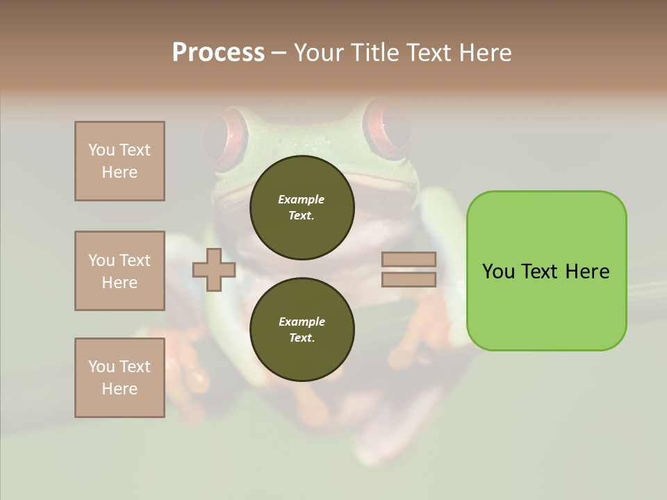 Big Hiding Green PowerPoint Template