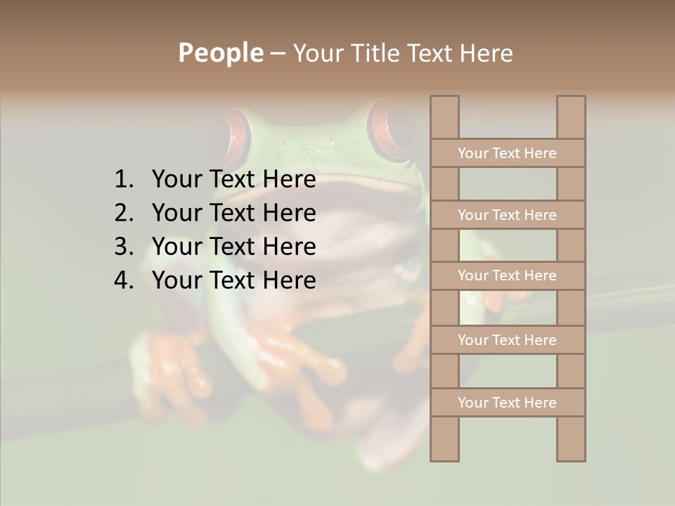Big Hiding Green PowerPoint Template