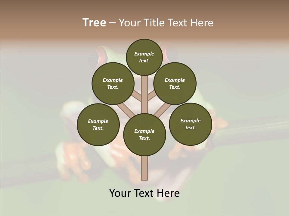 Big Hiding Green PowerPoint Template