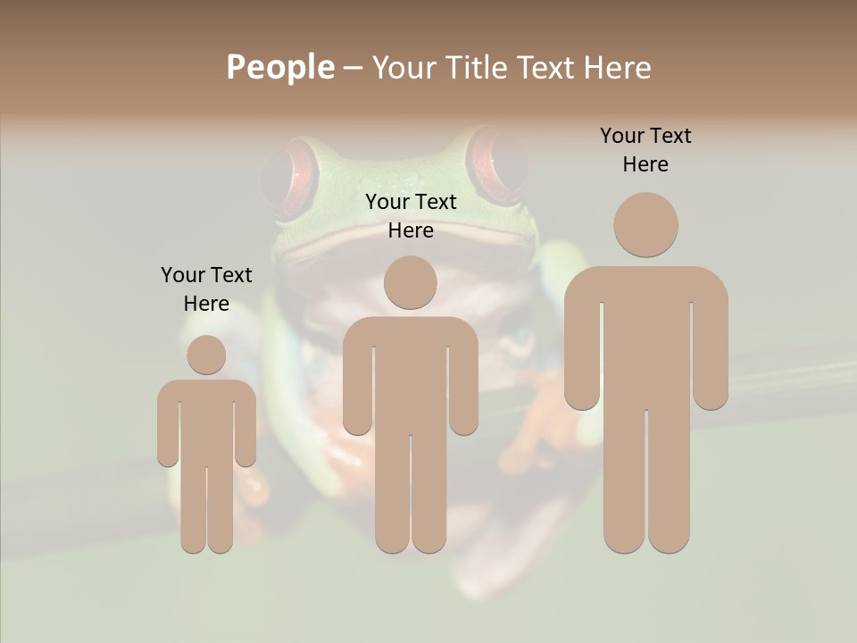 Big Hiding Green PowerPoint Template