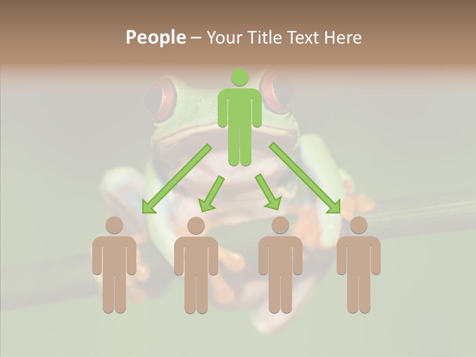Big Hiding Green PowerPoint Template