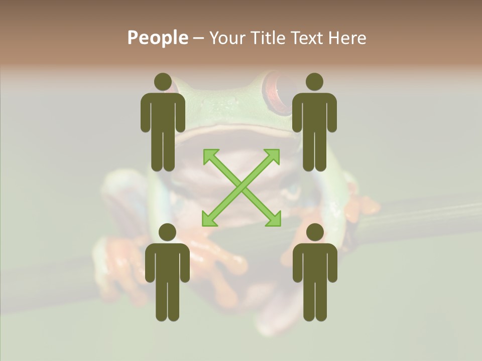 Big Hiding Green PowerPoint Template
