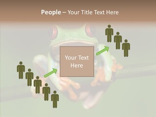 Big Hiding Green PowerPoint Template