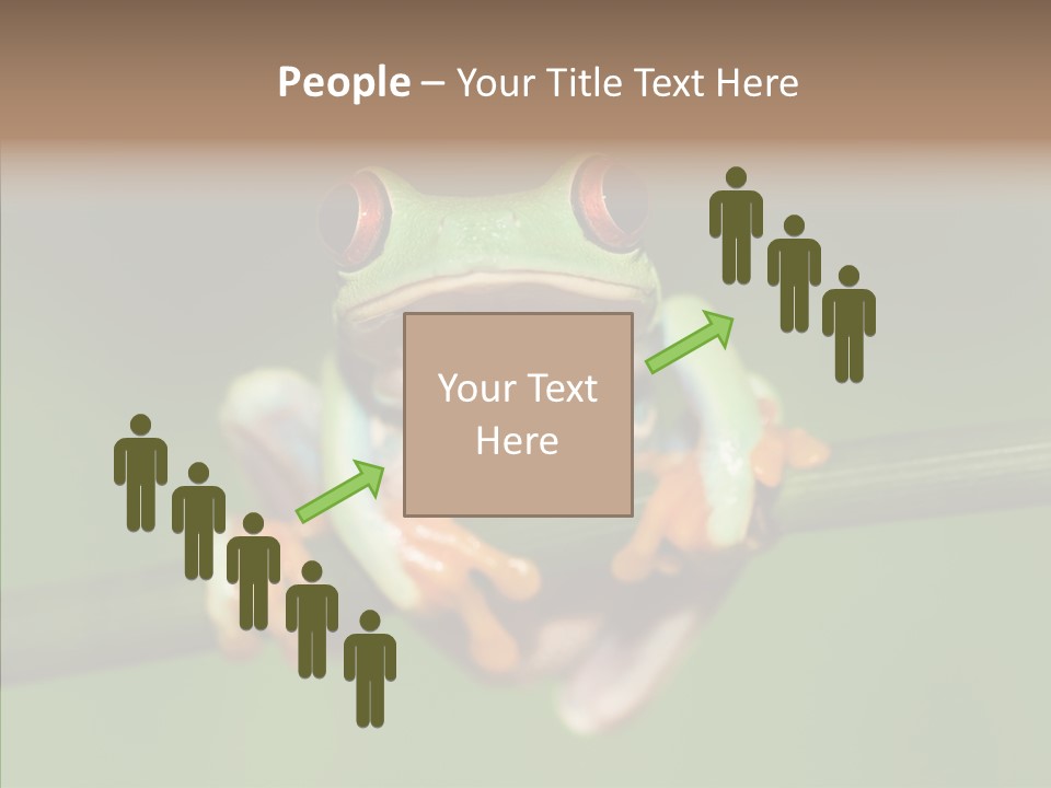 Big Hiding Green PowerPoint Template