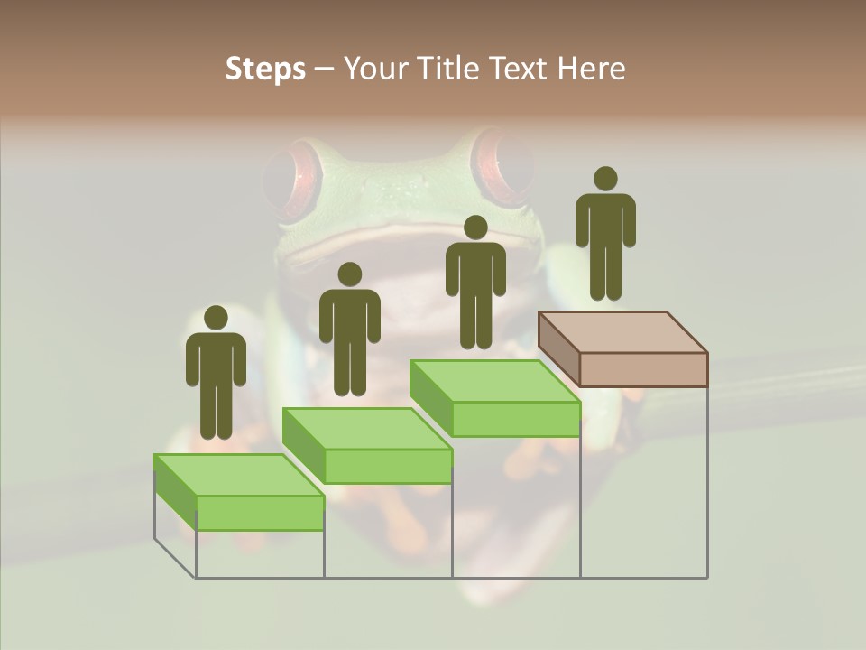 Big Hiding Green PowerPoint Template