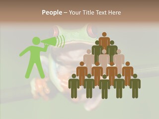 Big Hiding Green PowerPoint Template