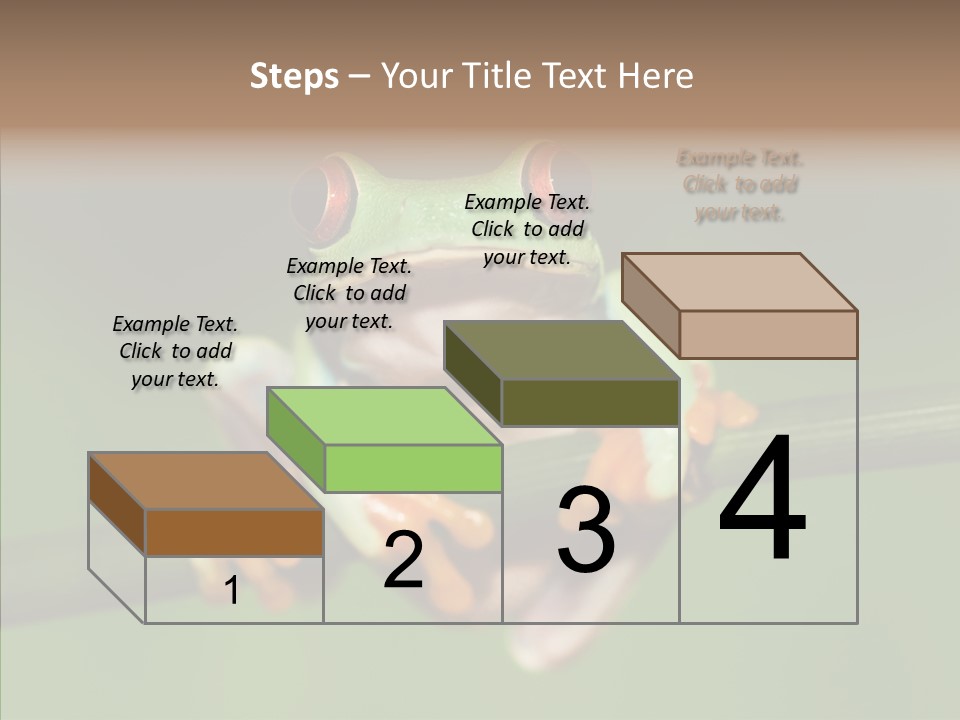 Big Hiding Green PowerPoint Template