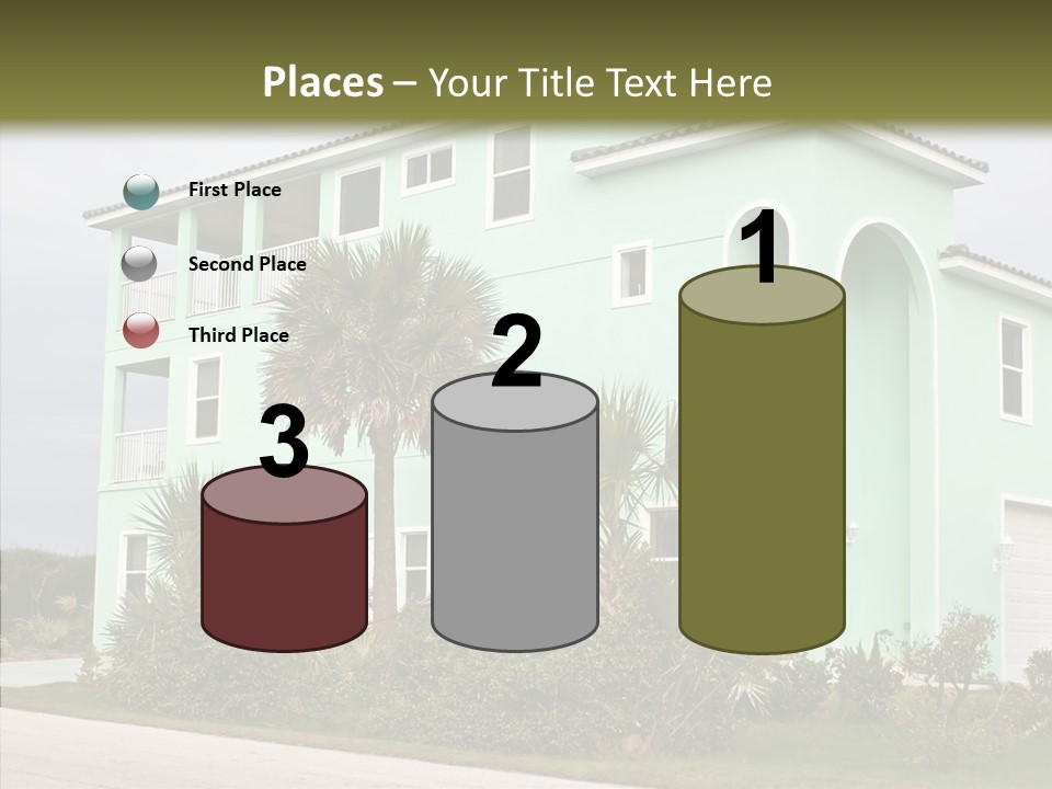 Exterior House Green PowerPoint Template