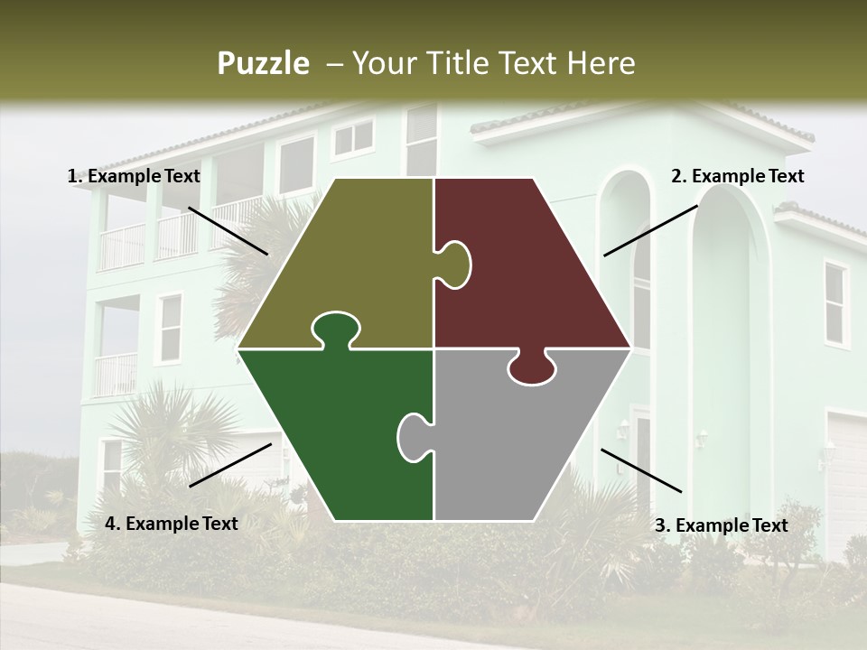Exterior House Green PowerPoint Template