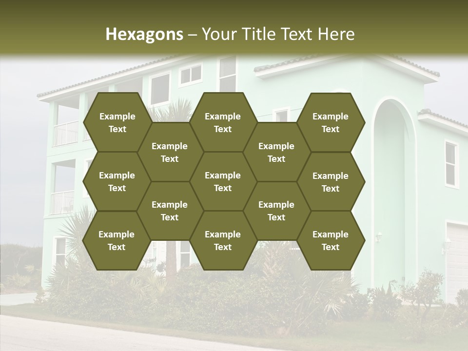Exterior House Green PowerPoint Template