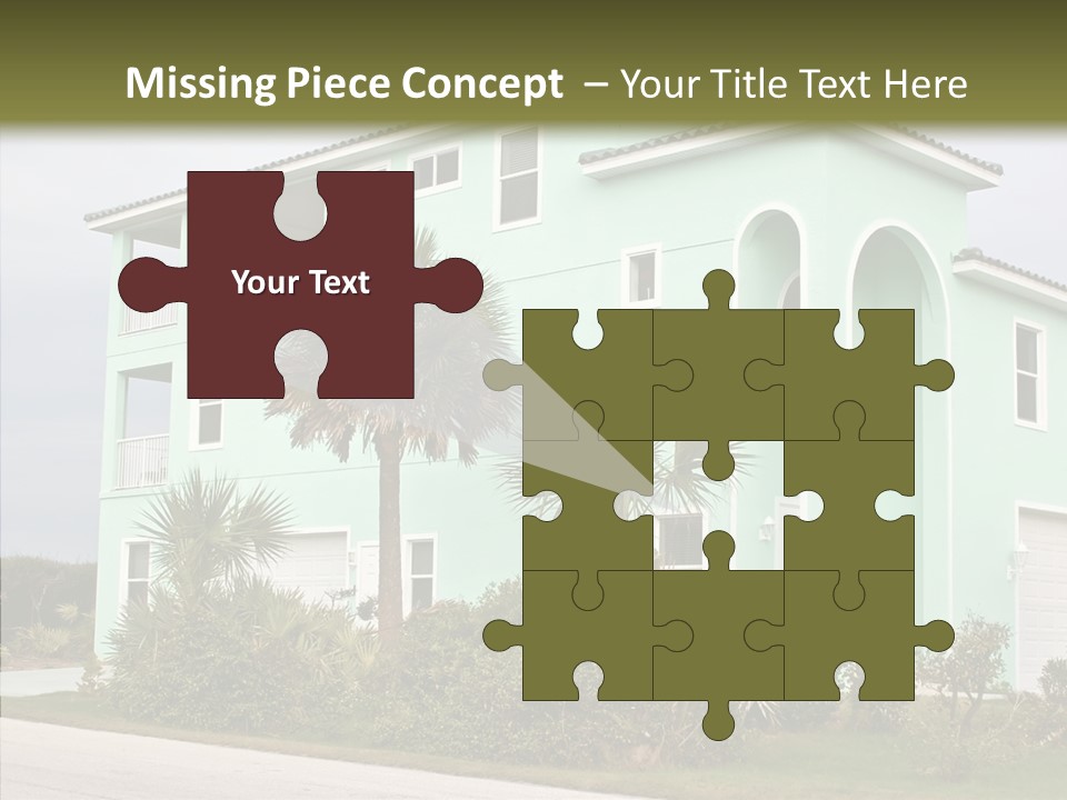 Exterior House Green PowerPoint Template