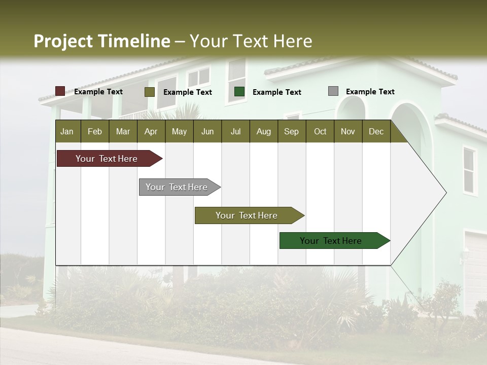 Exterior House Green PowerPoint Template