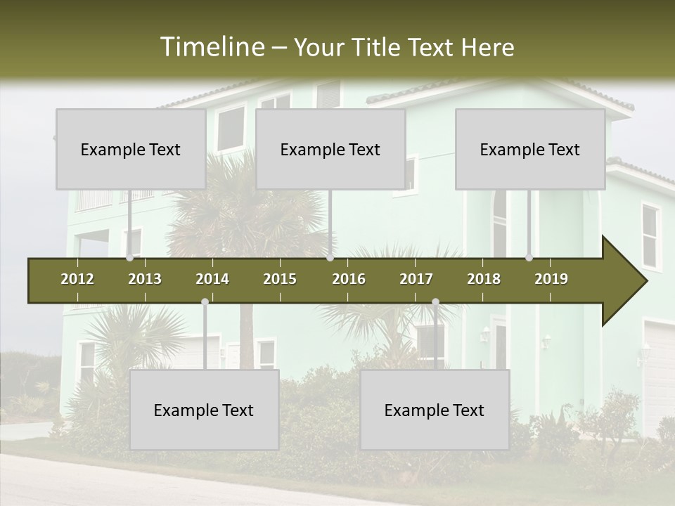 Exterior House Green PowerPoint Template