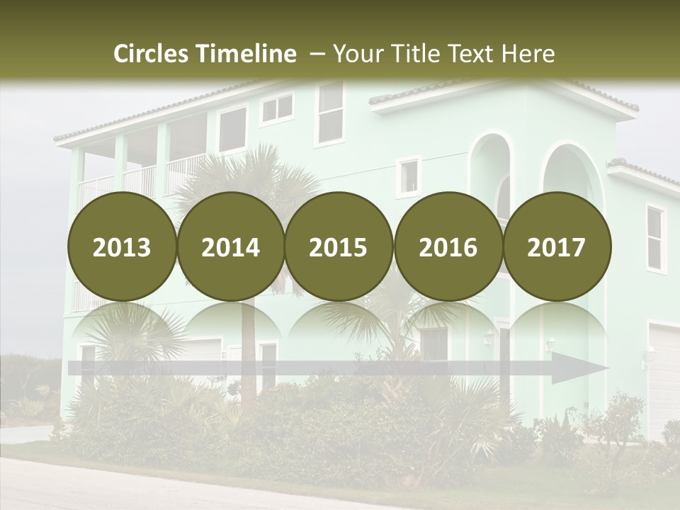 Exterior House Green PowerPoint Template