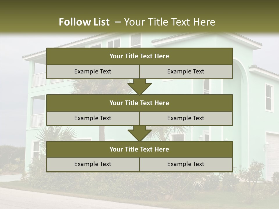 Exterior House Green PowerPoint Template