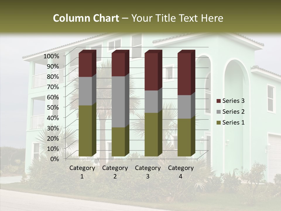 Exterior House Green PowerPoint Template