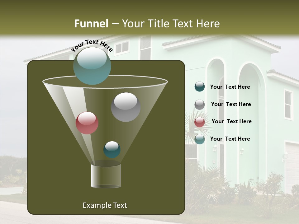 Exterior House Green PowerPoint Template