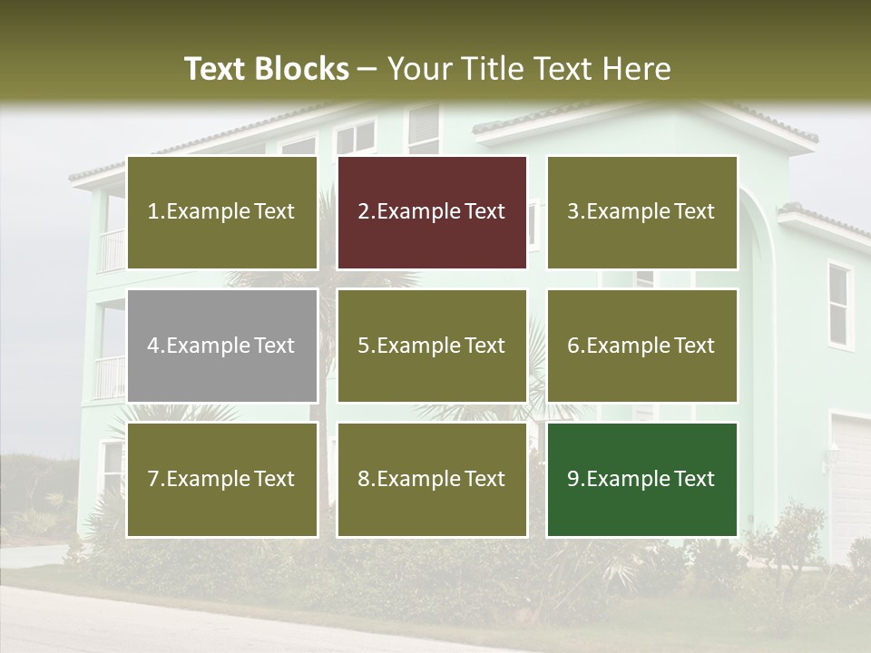Exterior House Green PowerPoint Template