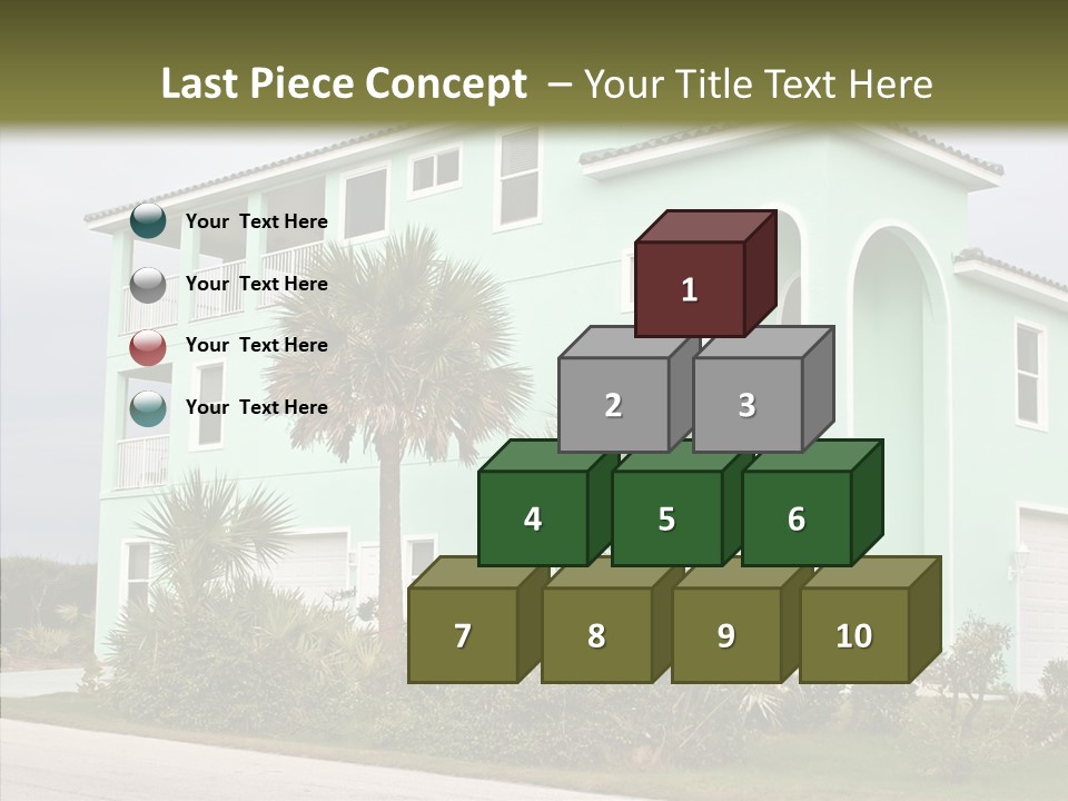 Exterior House Green PowerPoint Template
